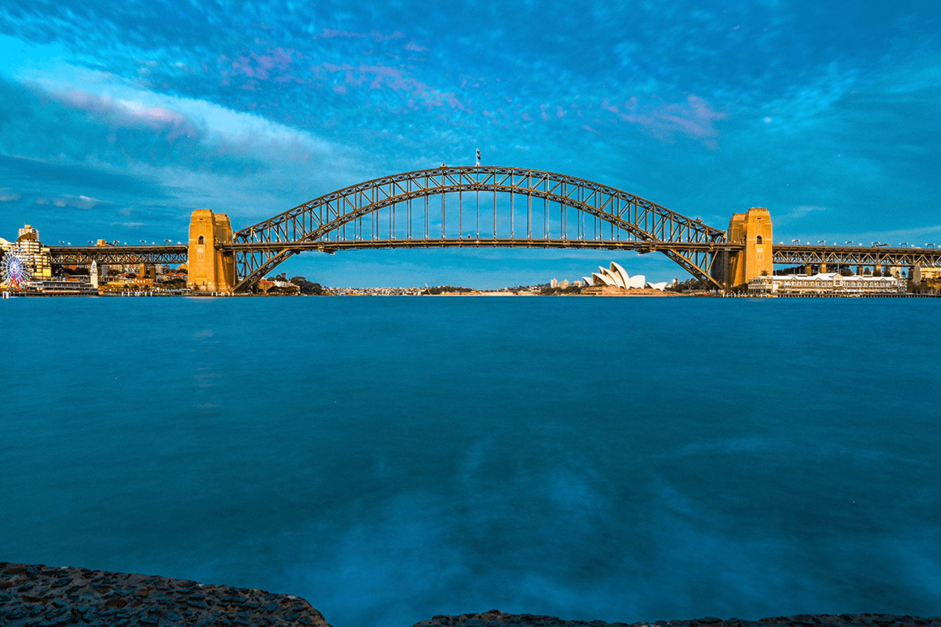 Bridge across water