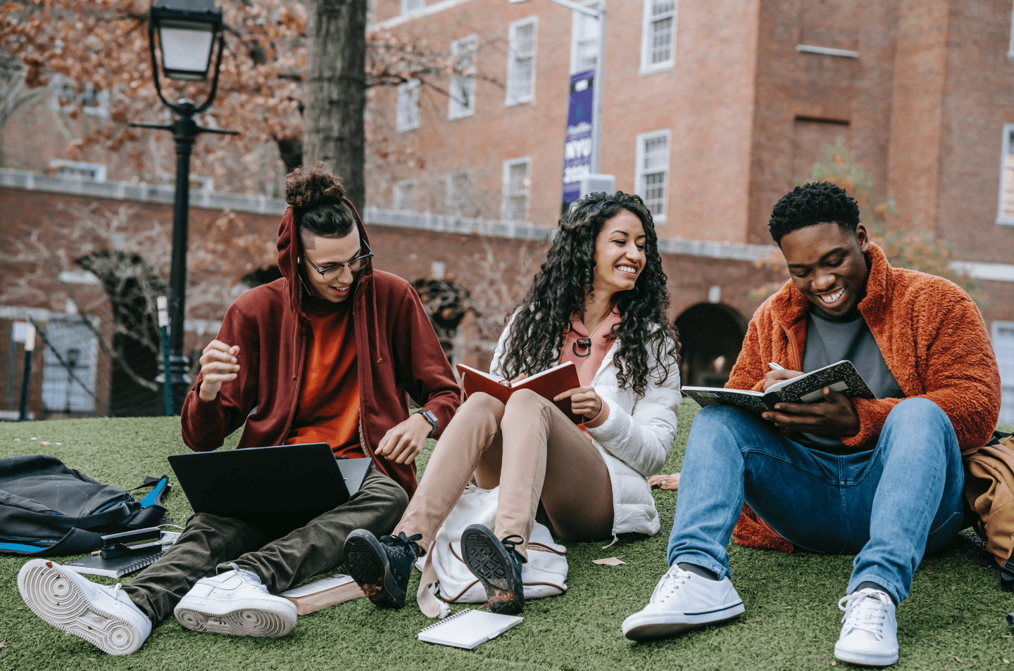 Smiling students